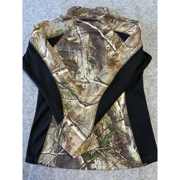 All Game Outfitters Women's Camo 1/4 Zip Size Medium Hunting Camouflage - Picture 9 of 10